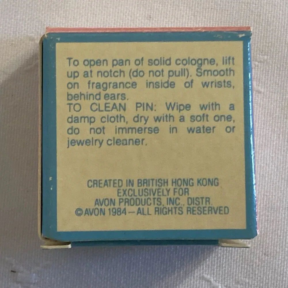 Vintage Avon Daisy Dreamer Solid Cologne Pin Little Blossom New in Box